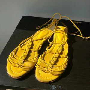 yellow sandals